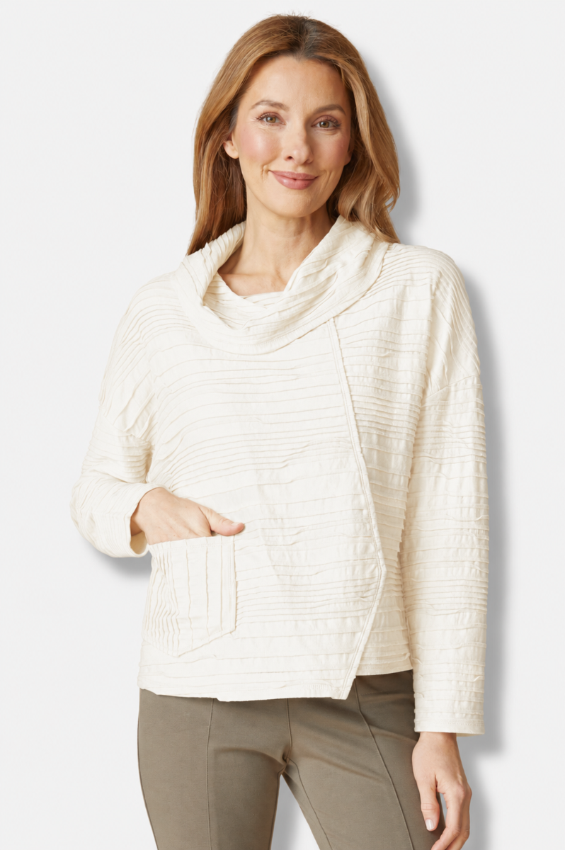 Cowl Pullover - Winter White 