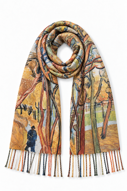 Garden of St Paul Hospital & Abstract Silhouettes Scarf
