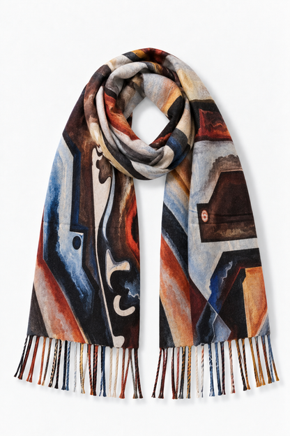 Abstract Fantasy & City Cubism Scarf