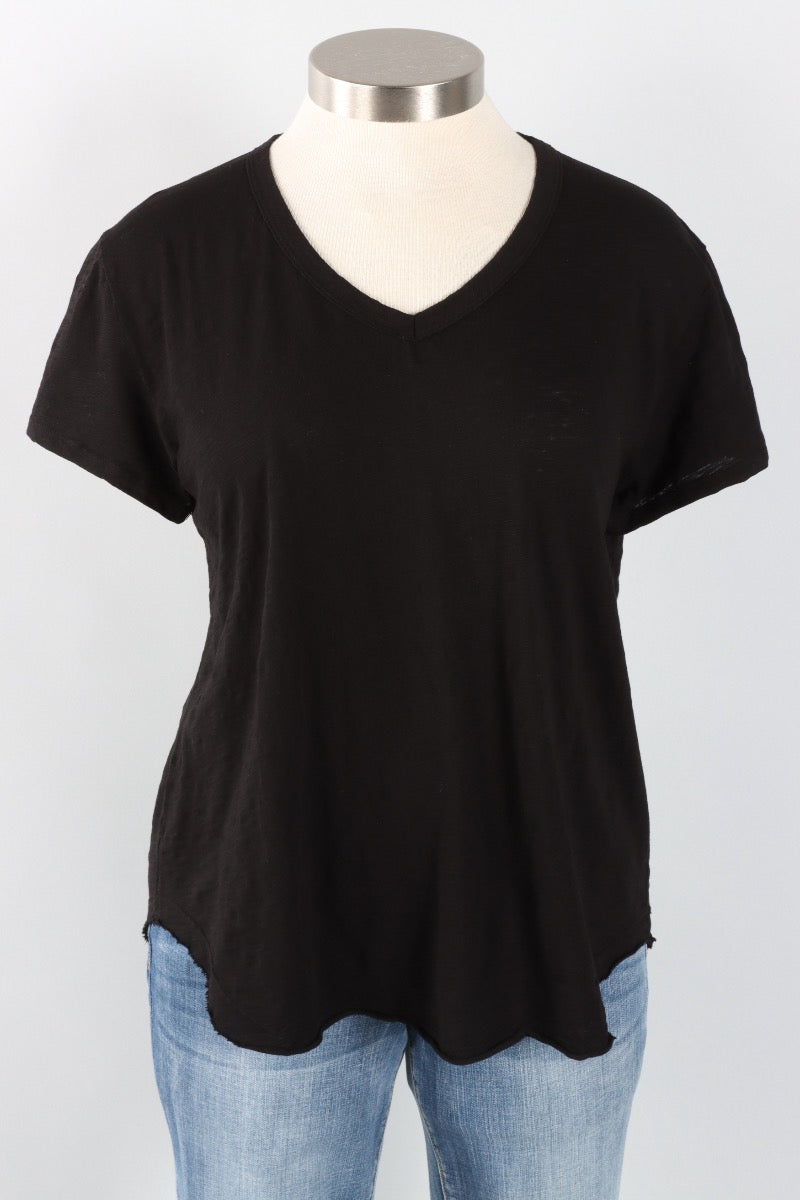 V-Neck Tee - Black