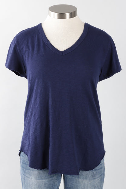 V-Neck Tee - Navy