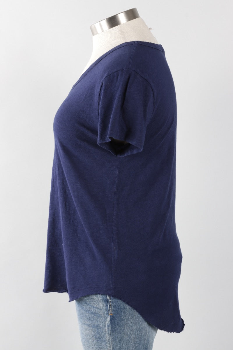 V-Neck Tee - Navy