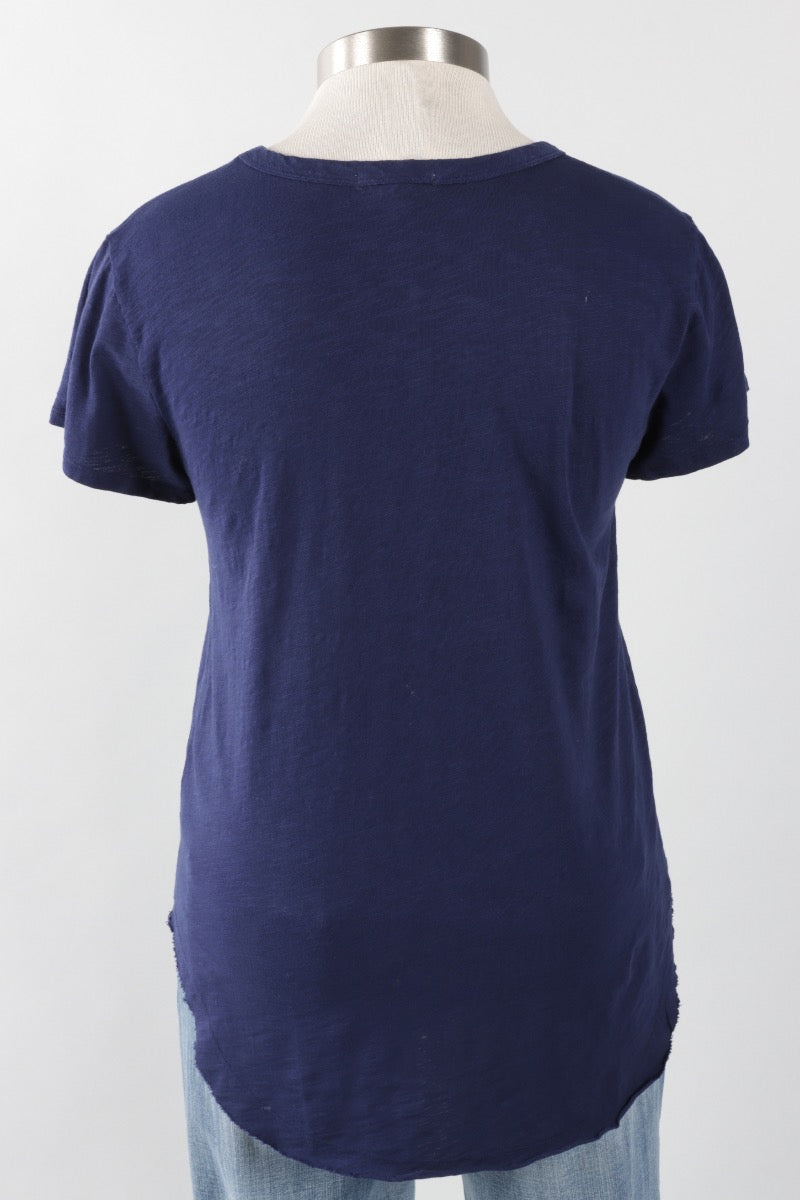 V-Neck Tee - Navy