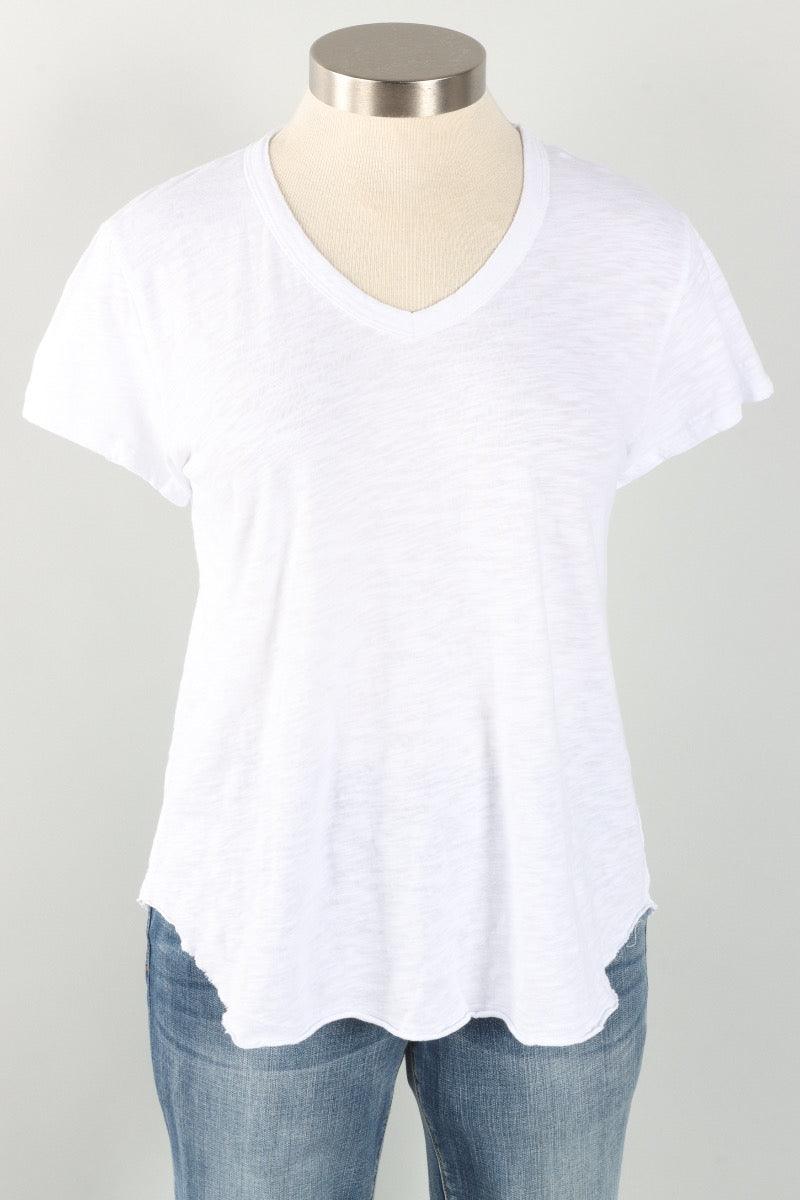 V-Neck Tee - White