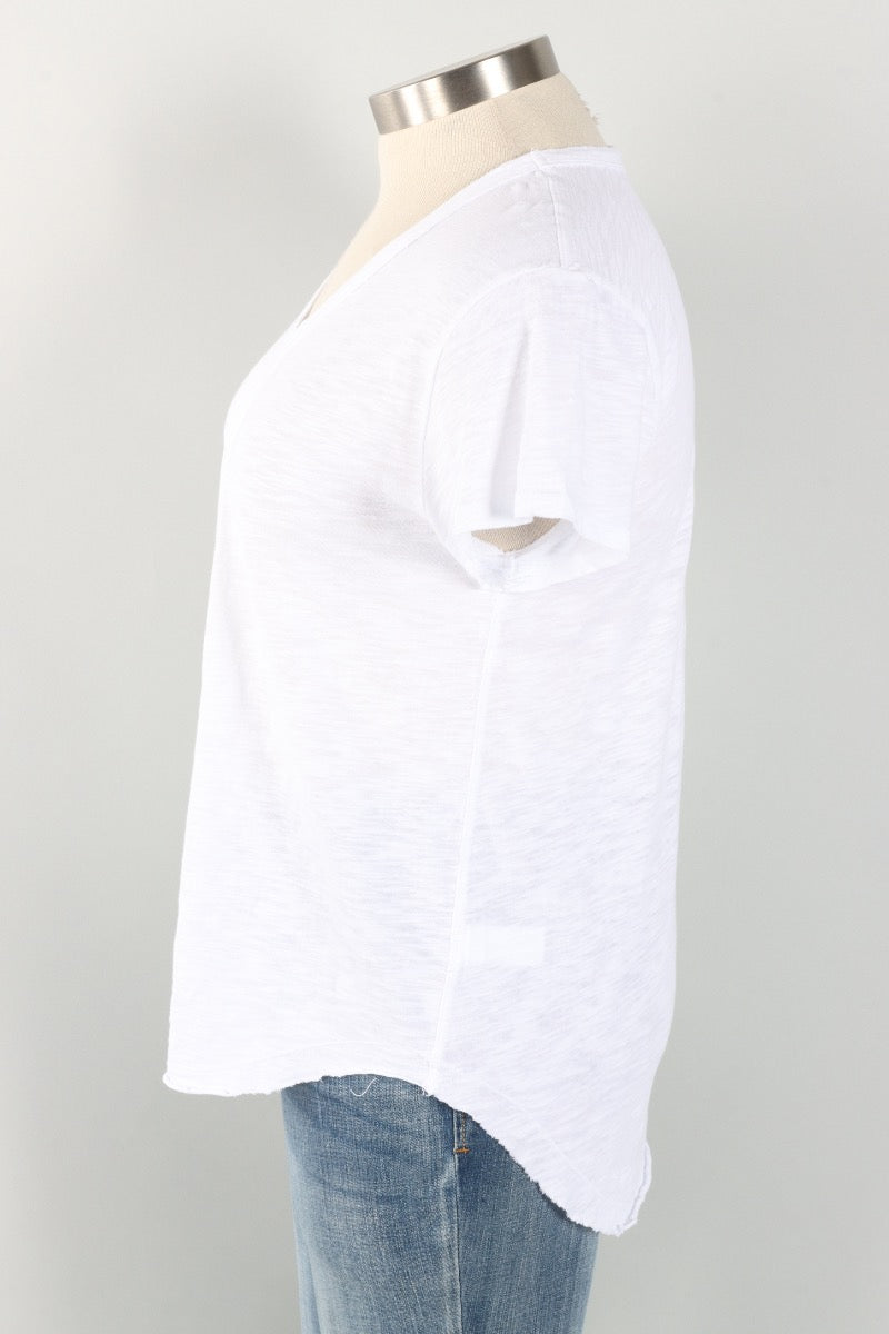 V-Neck Tee - White