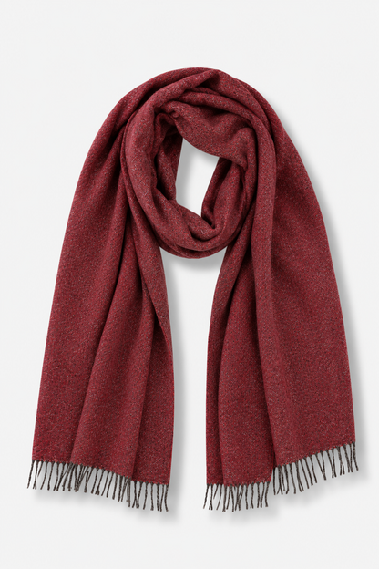 Long Scarf Fringe - Garnet