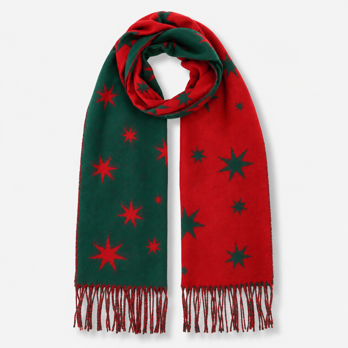 Twinkle Stars Cashmink Scarf - Red
