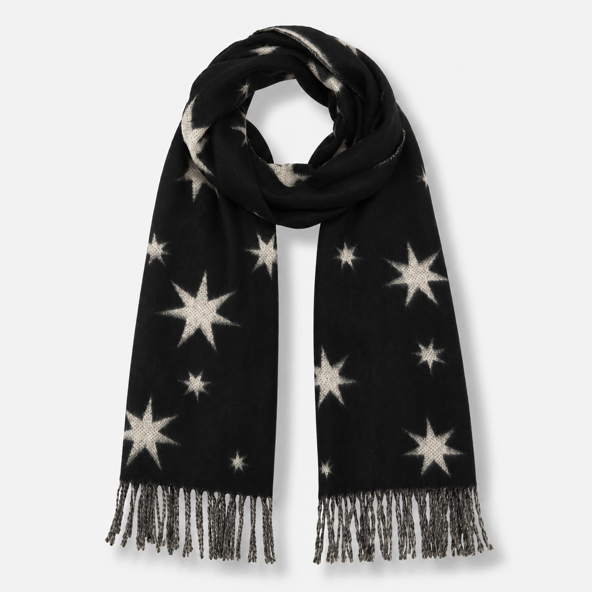 Twinkle Stars Cashmink Scarf - Black