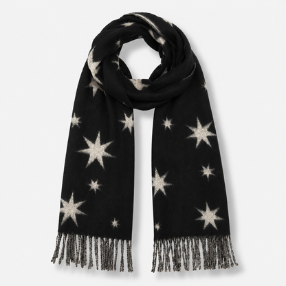 Twinkle Stars Cashmink Scarf - Black