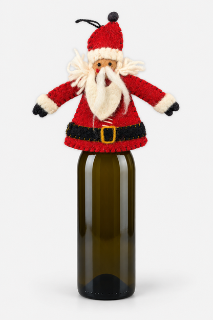 Christmas Bottle Topper - Santa