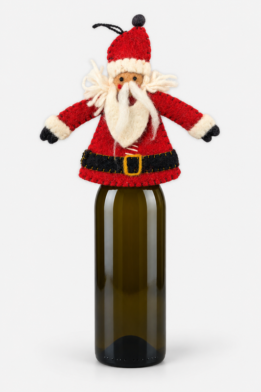 Christmas Bottle Topper - Santa