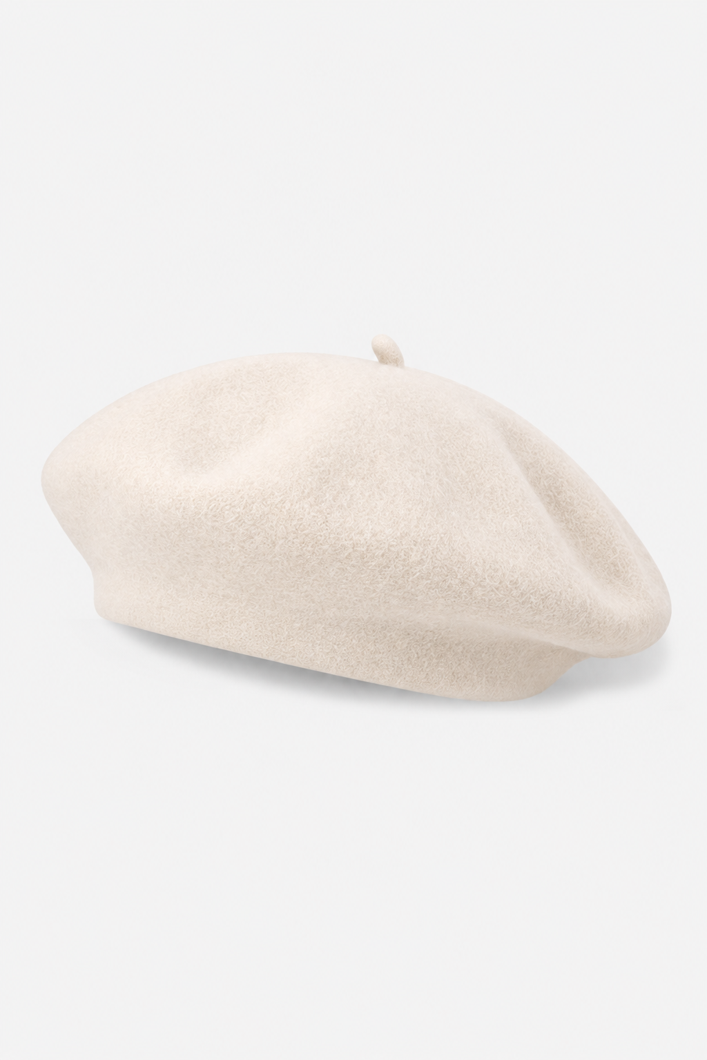 Classic Wool Beret - Ivory