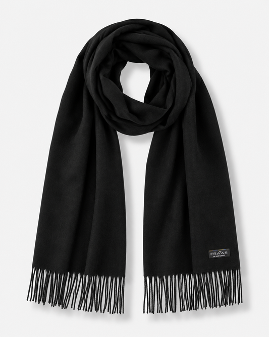 Essential Solid Cashmink Scarf - Black