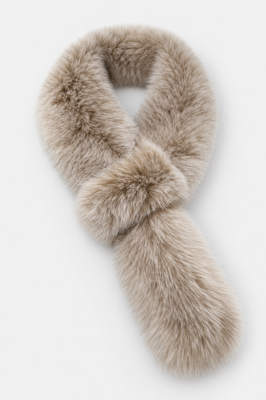 Fox Pull Through Scarf - Blush