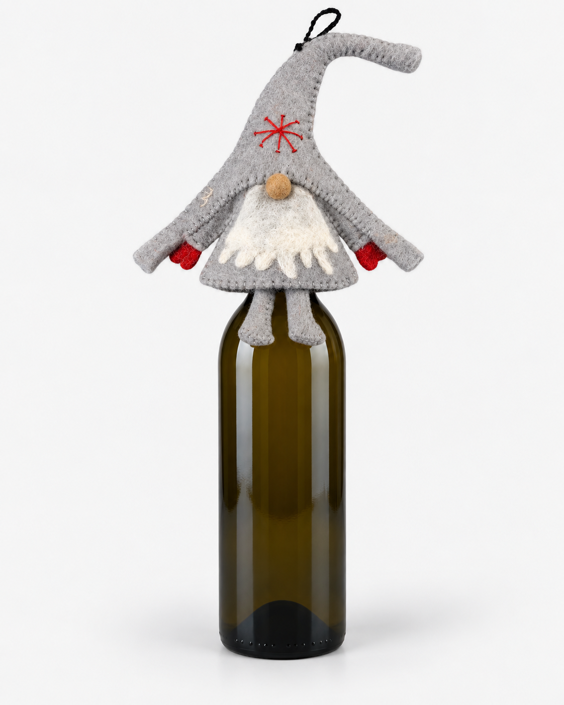 Gnome Bottle Topper - Grey