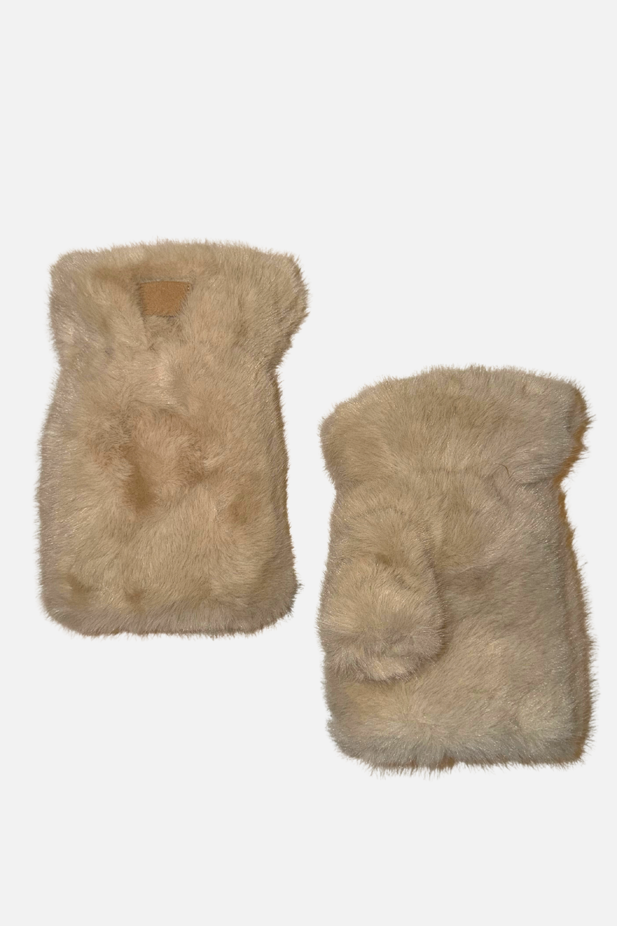 Plush Faux Fur Hand Warmer - Ivory