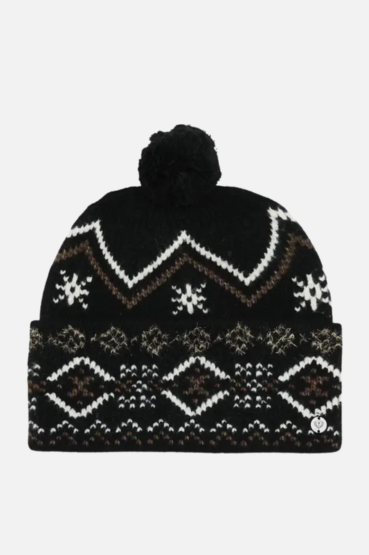 Holiday Shimmer Knit Hat - Caviar