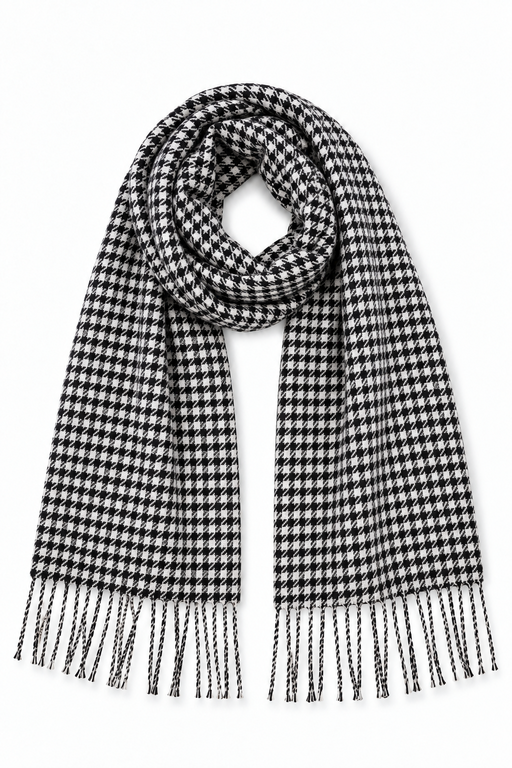 Houndstooth Muffler - Black & White
