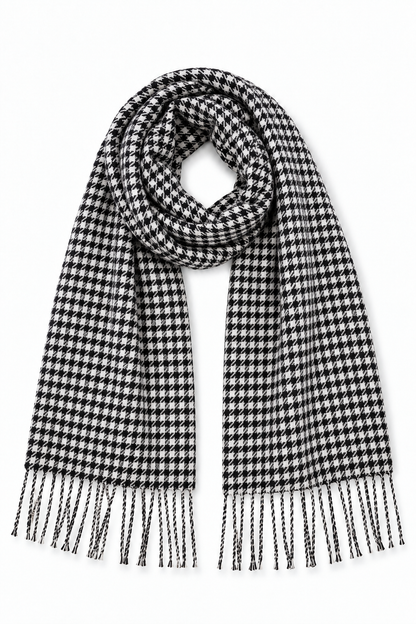 Houndstooth Muffler - Black & White