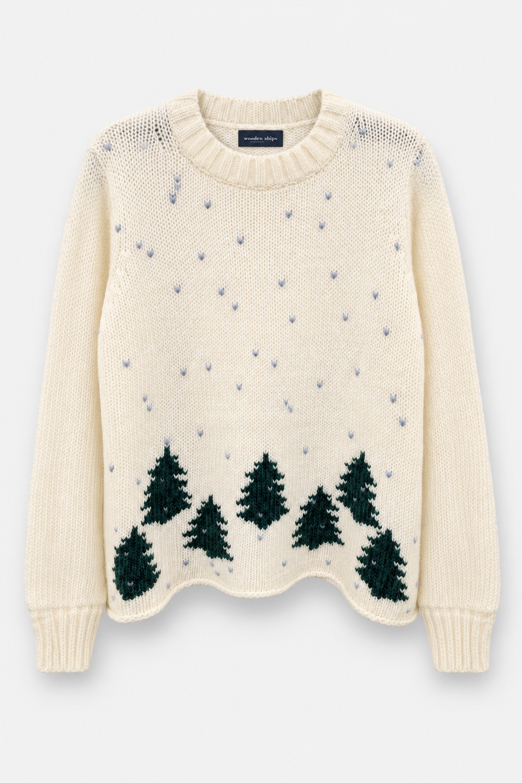 In The Trees Crew Sweater - Pure Snow