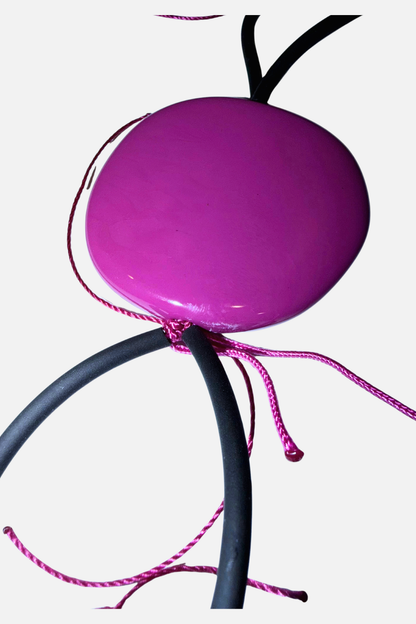 Bounce Necklace - Pink & Black