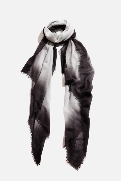 Cashmere Bliss Ombre Scarf - Denim Grey