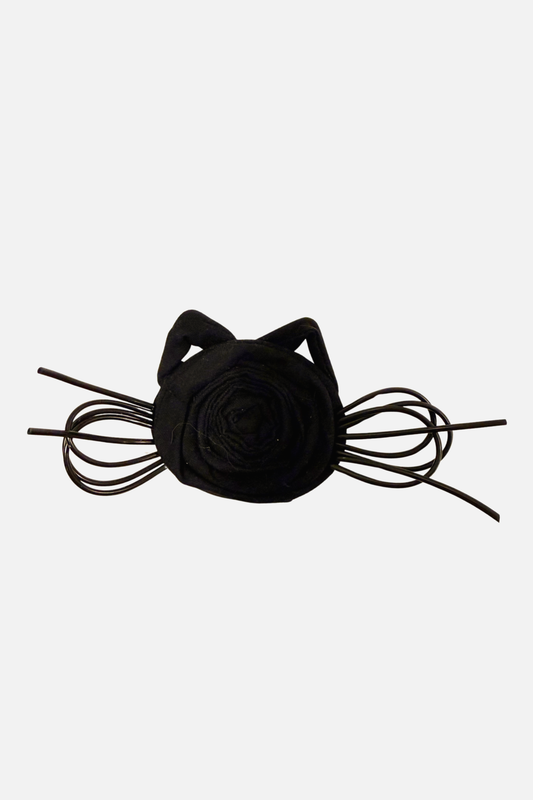 Kitty Face Pin - Black