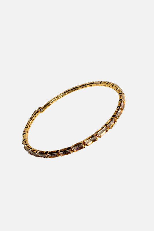 Whisper Flare Bracelet - Clear & Gold