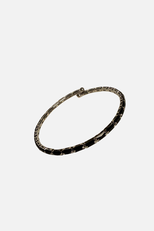 Whisper Flare Bracelet - Black & Silver