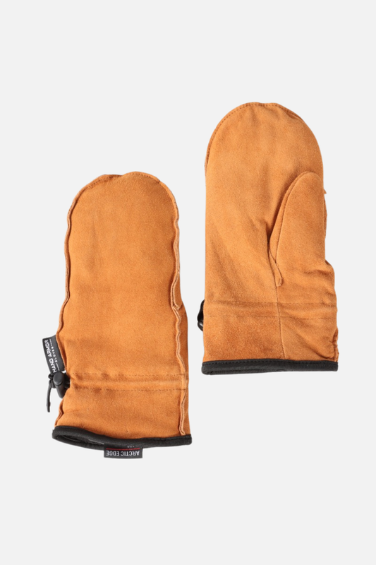 Suede Mitten - Saddle