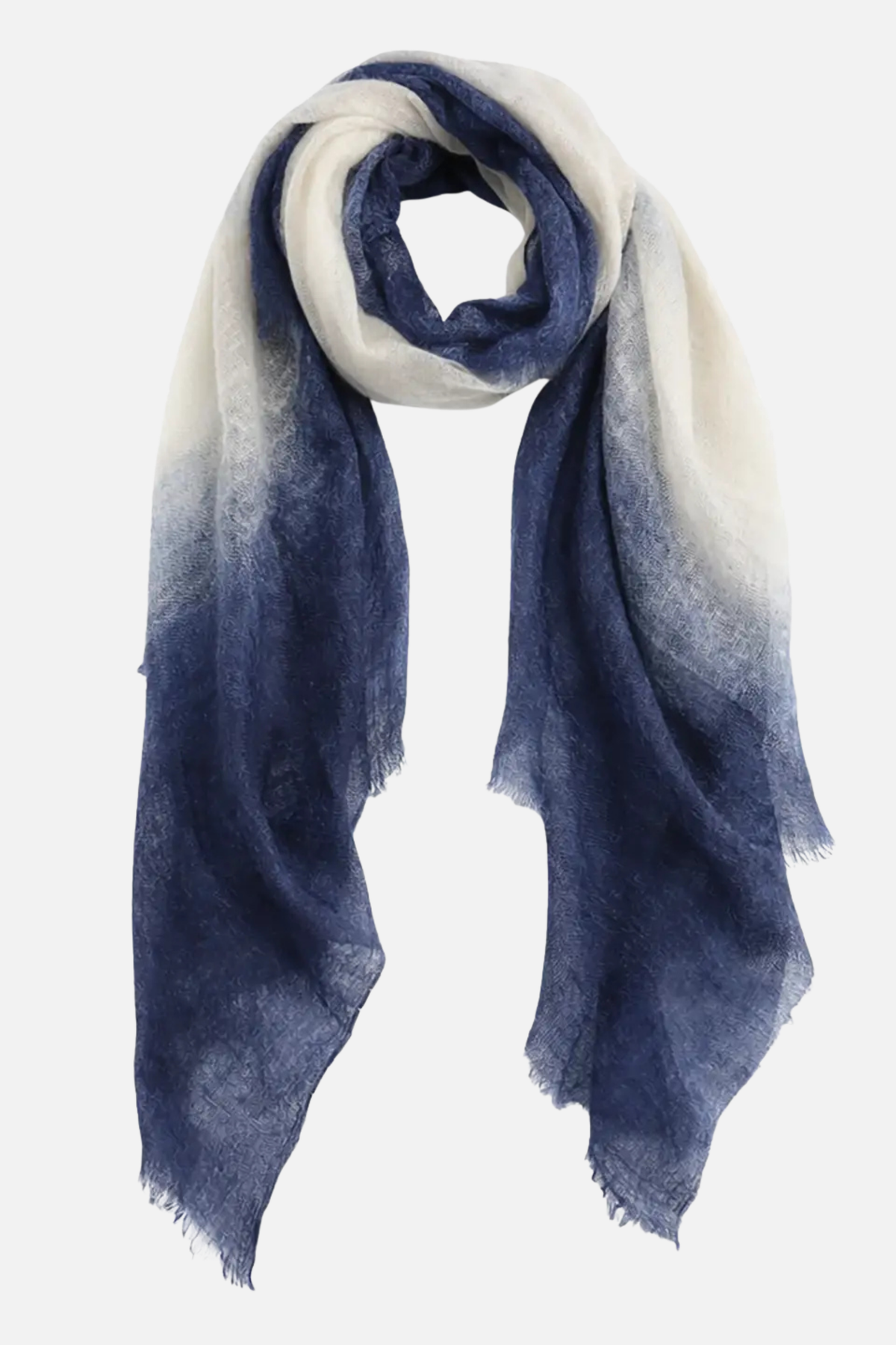 Cashmere Lush Bliss Dip Scarf - Navy Sea Salt