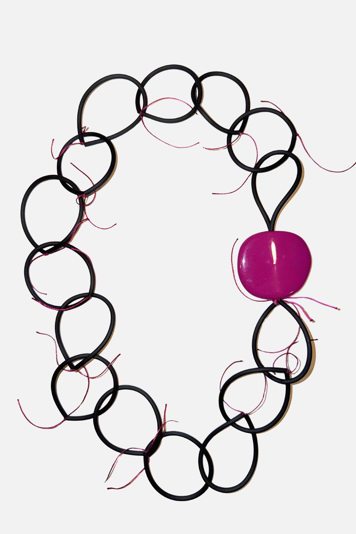 Bounce Necklace - Pink & Black
