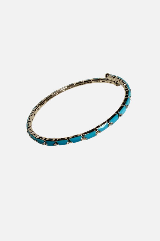 Whisper Flare Bracelet - Turquoise & Silver