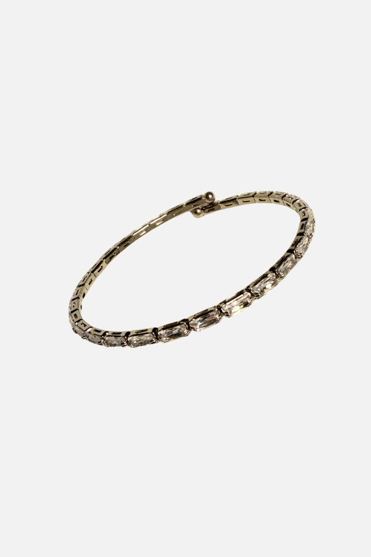 Whisper Flare Bracelet - Clear & Silver
