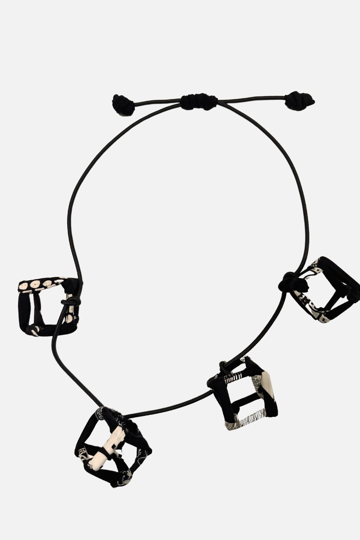 City Blocks Necklace - Black & White
