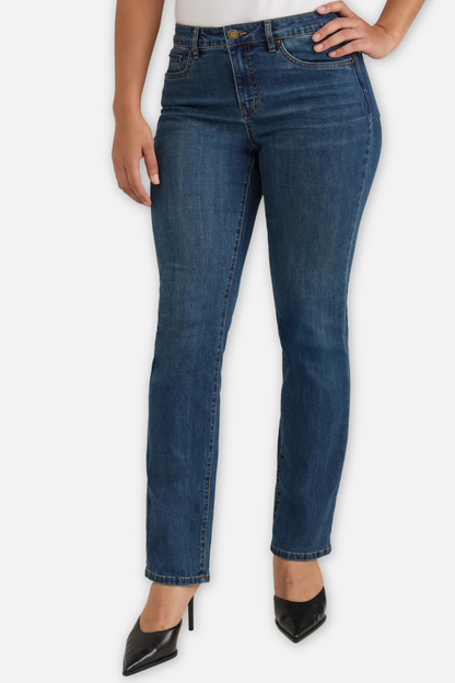 Olivia Straight Leg Jean - Dark Wash