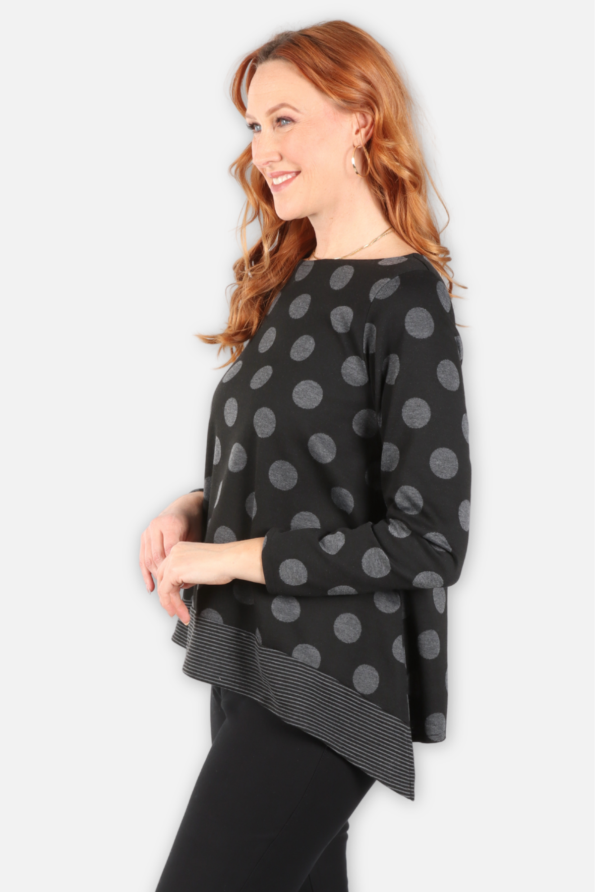 Be Spotted Crosstown Tee - Charcoal & Black
