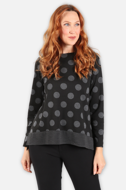 Be Spotted Crosstown Tee - Charcoal & Black