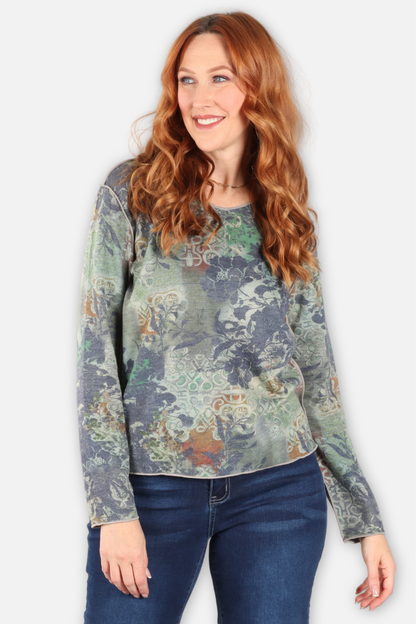 Reversible Mixed Print Top - Multi