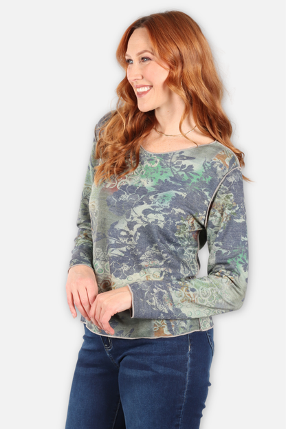 Reversible Mixed Print Top - Multi