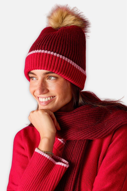 Montauk Beanie - Raspberry Pink