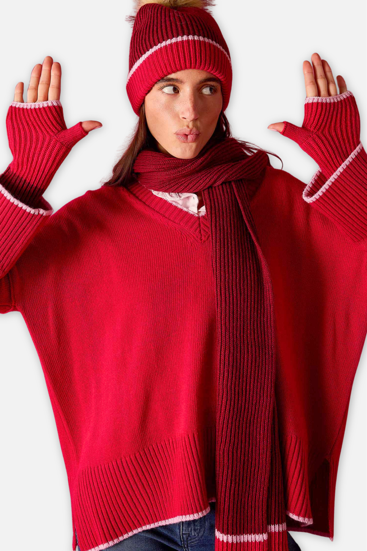 Montauk Scarf - Raspberry Pink