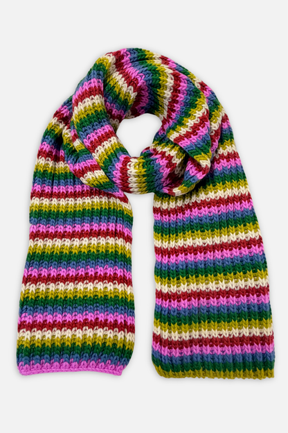 Golden Days Scarf - Multi Stripe