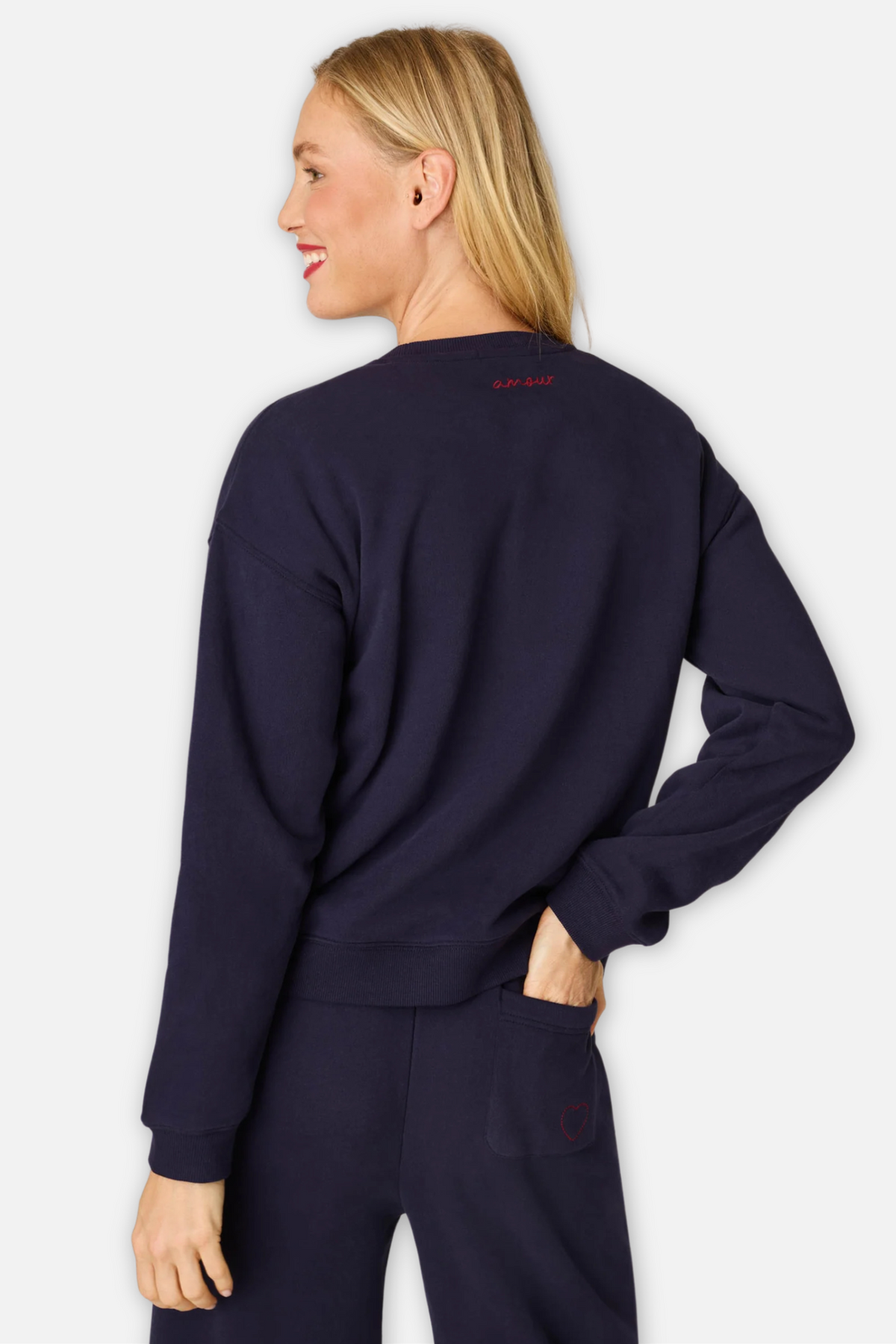 C'est La Vie Simone Sweatshirt - Blue Ink
