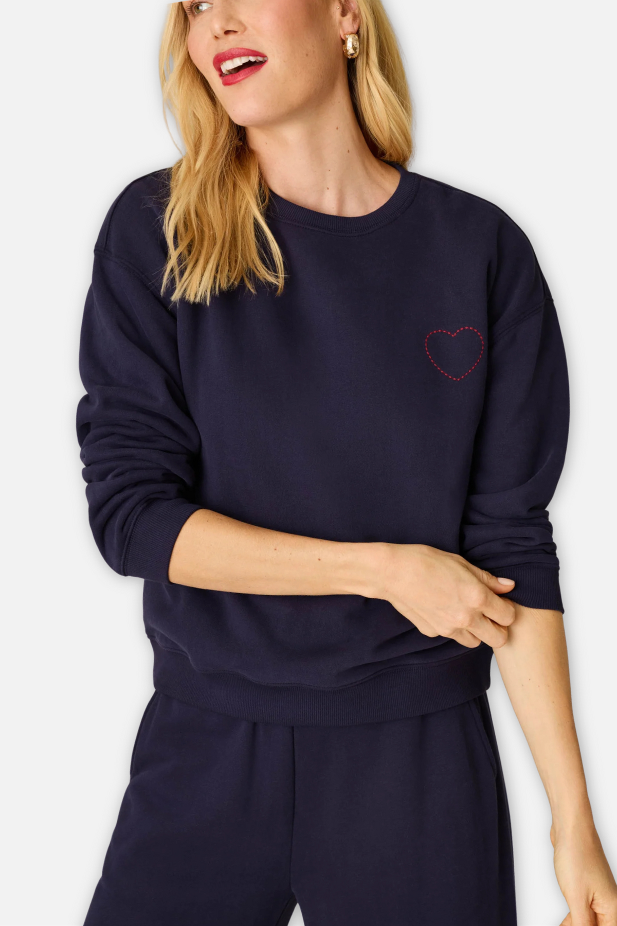 C'est La Vie Simone Sweatshirt - Blue Ink