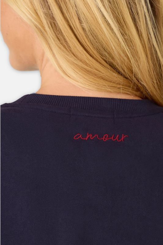 C'est La Vie Simone Sweatshirt - Blue Ink