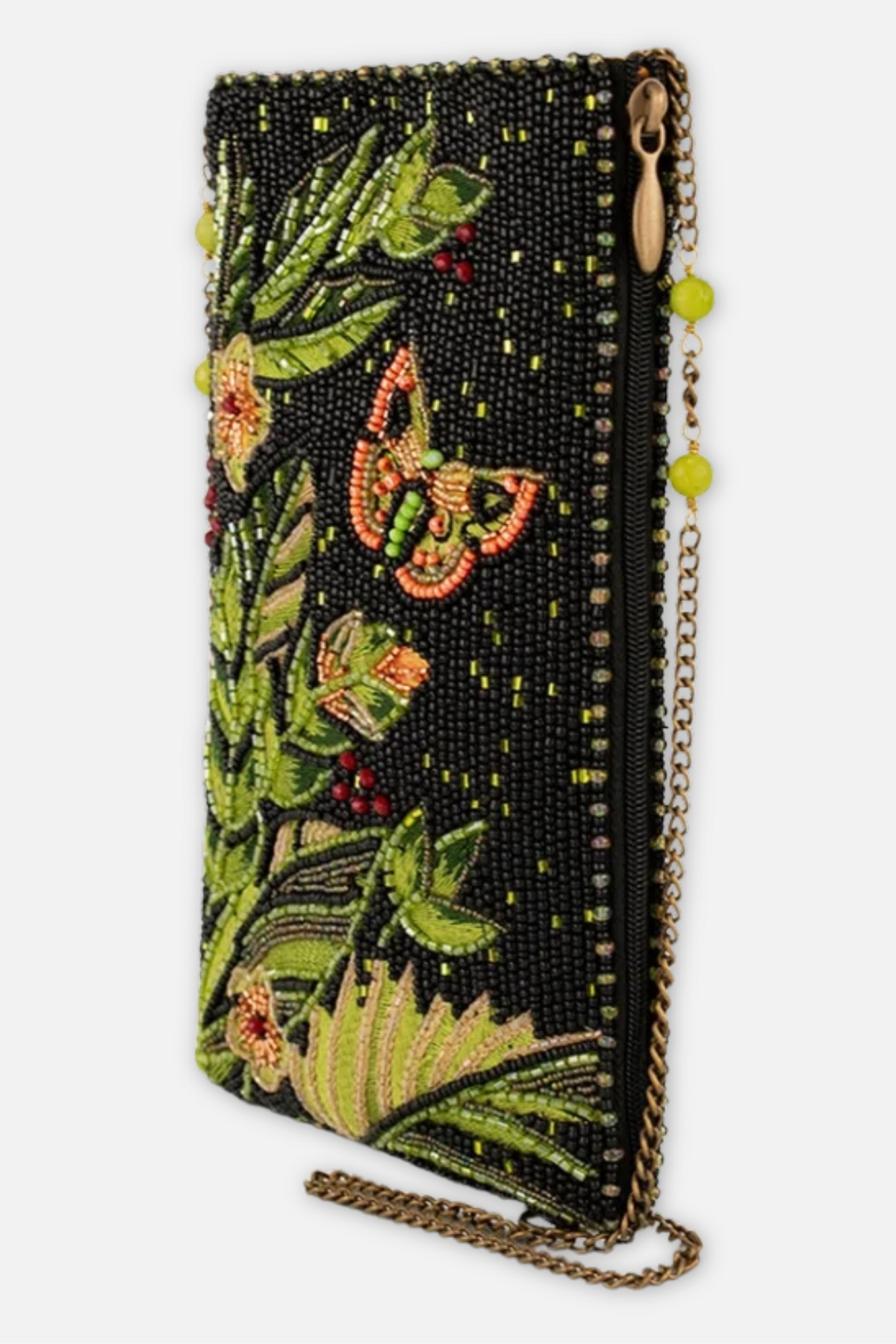 Enchanting Evening Crossbody Bag - Black & Green Multi