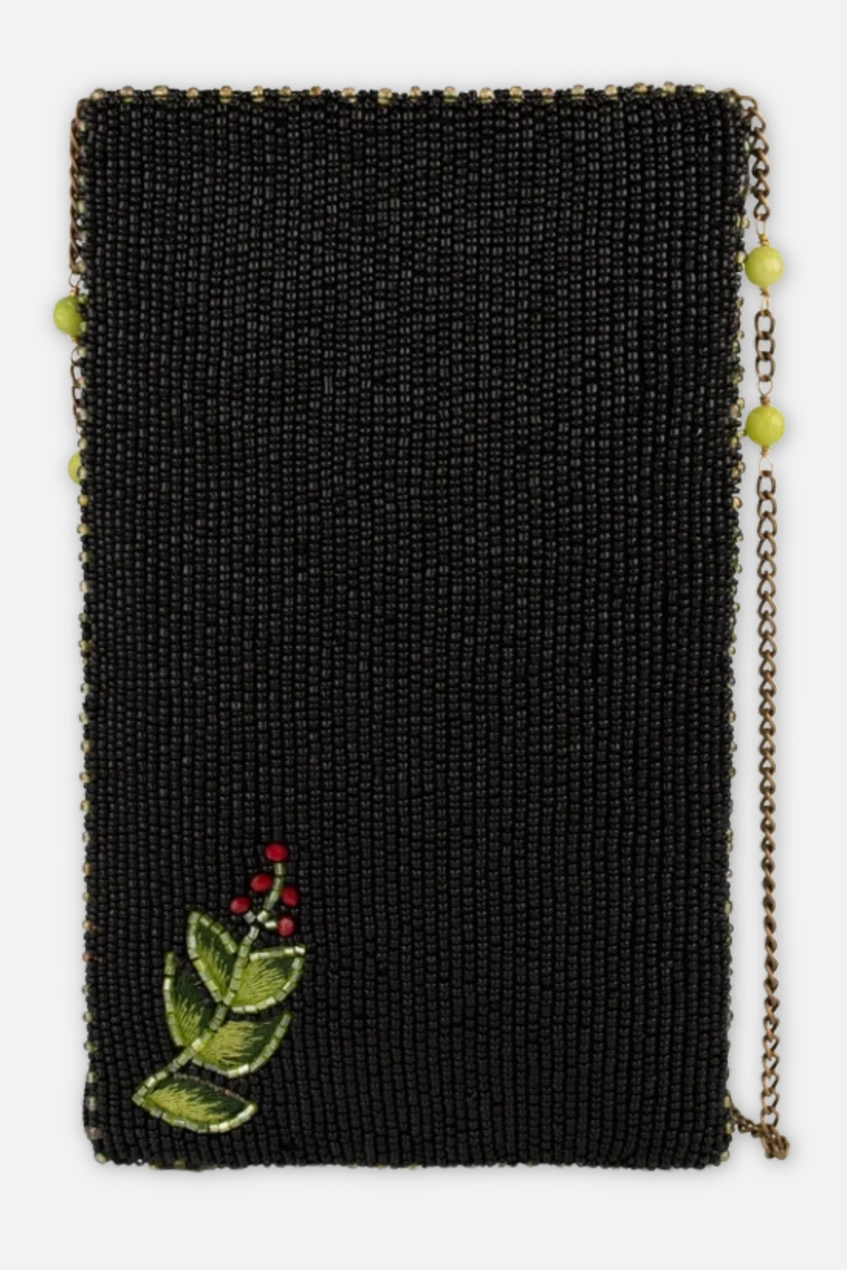 Enchanting Evening Crossbody Bag - Black & Green Multi