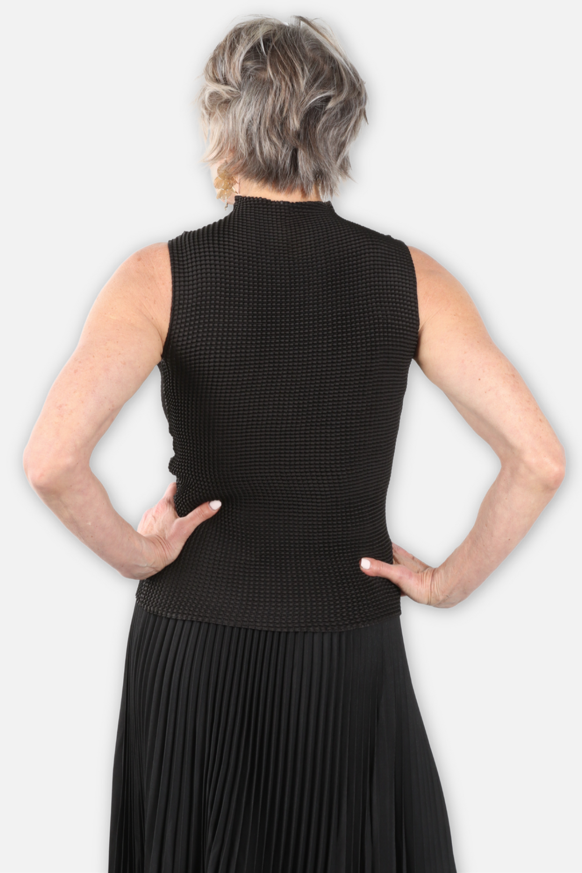 Cara Honeycomb Tank - Black