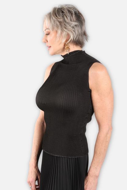 Cara Honeycomb Tank - Black